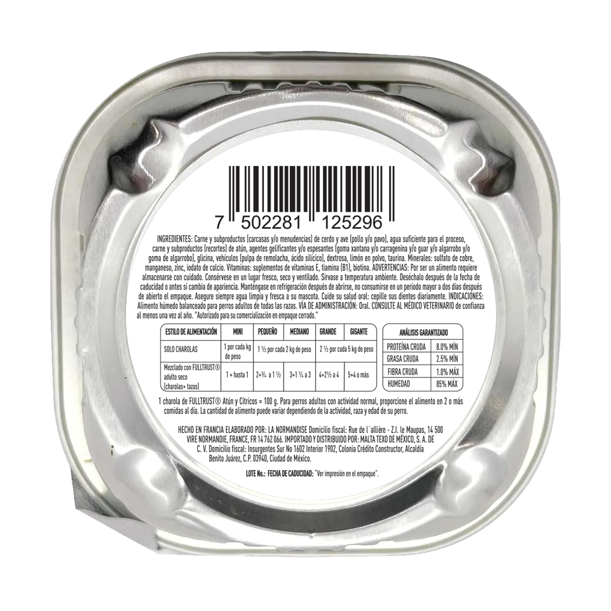 Alimento Humedo para Perro Full Trust Sabor Atun y Citricos Alimento Humedo para Perro Full Trust Sabor Atun y Citricos